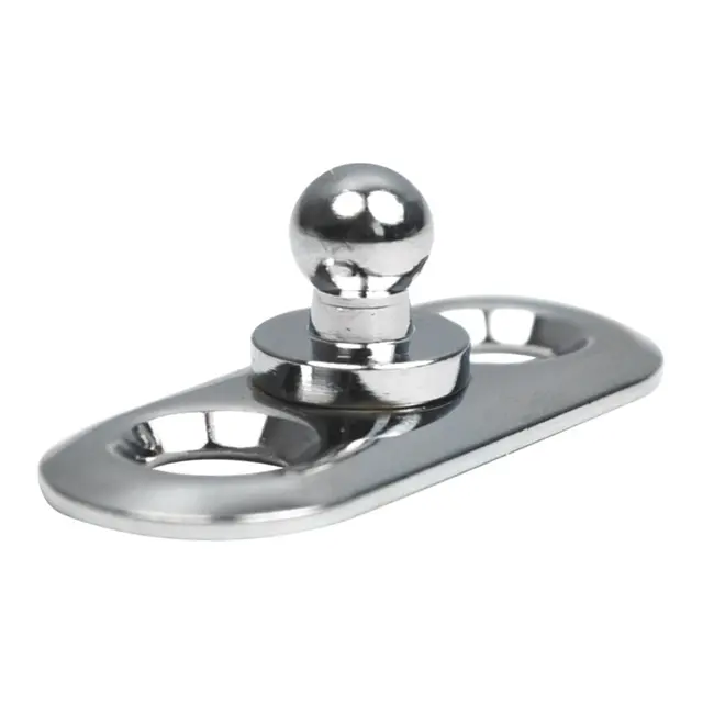 LOXX® kalesjeknapp Plate med han trykk knapp - 5 pk. 