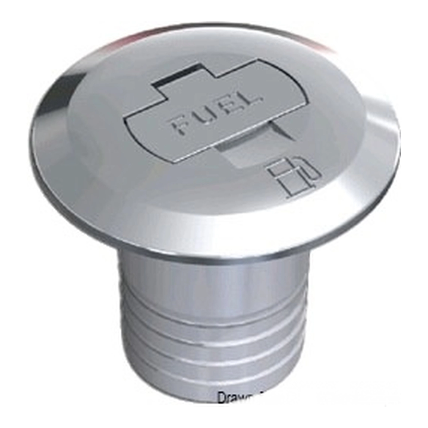 OSCULATI Dekksforskruvning Drivstoff Forkrommet messing, 50mm, Låsbar