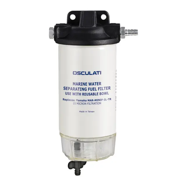 OSCULATI Vann-drivstofffilter/separator 10 micron - bensin og diesel. Universal 