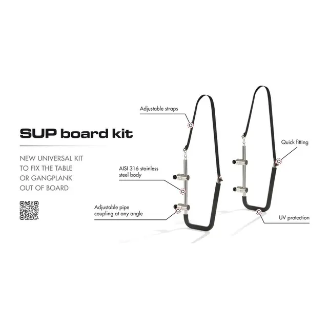 OSCULATI SUP-holder Deluxe Syrefast, passer til 20-28mm Rekkestøtte 