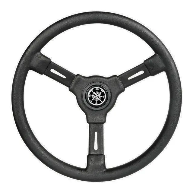 OSCULATI Ratt 3-eiket Sort - Ø355mm - m/støpt Hub 