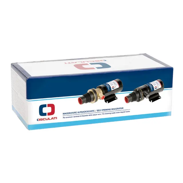 OSCULATI Septikpumpe Macerator 12V Selvsugende - Inn: Ø38mm / Ut: Ø25mm 