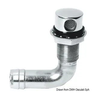 OSCULATI Tanklufter 90° - 19mm Syrefast stål