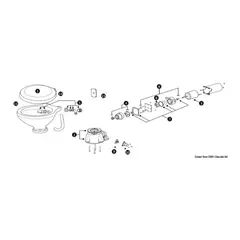 OSCULATI Toalettpumpe 12V Reservepumpe for 12V Osculati toalett