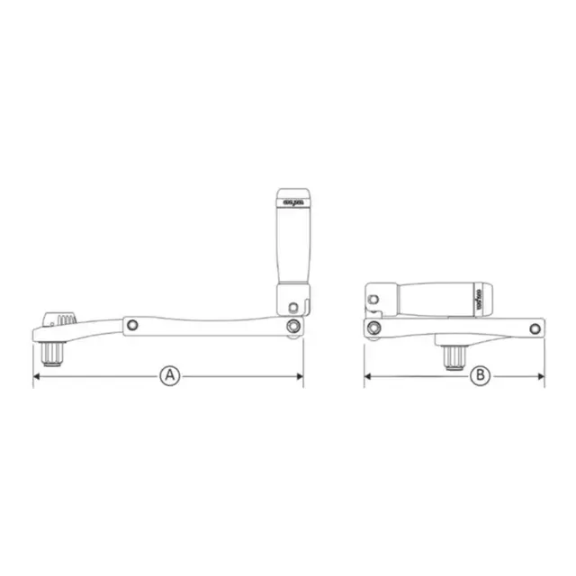 EASYSEA Flipper™ Vinsjhåndtak - 10" Sammenleggbart - 254 mm 