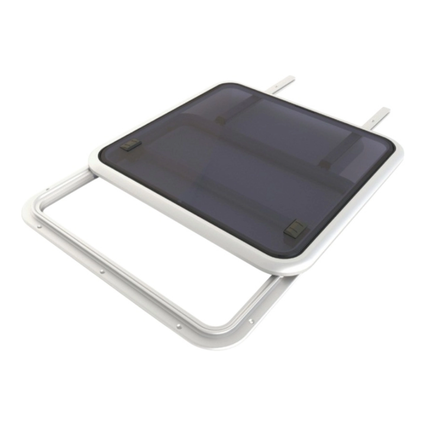 LEWMAR skyveluke modell 78 Lavprofil - 770x720mm - 15mm flens
