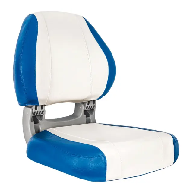OSCULATI Båtstol - ergonomisk sete Hvit og blå klappstol 