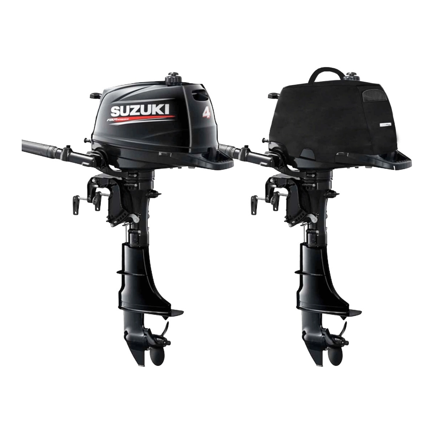 OCEANSOUTH Skreddersydd trekk SUZUKI Motor: 1-syl 4T 138 cc - Farge: Sort