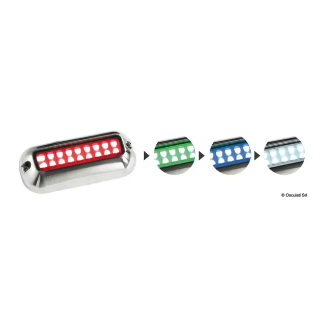 OSCULATI Undervannslys LED - 12V RGBW - SS316 