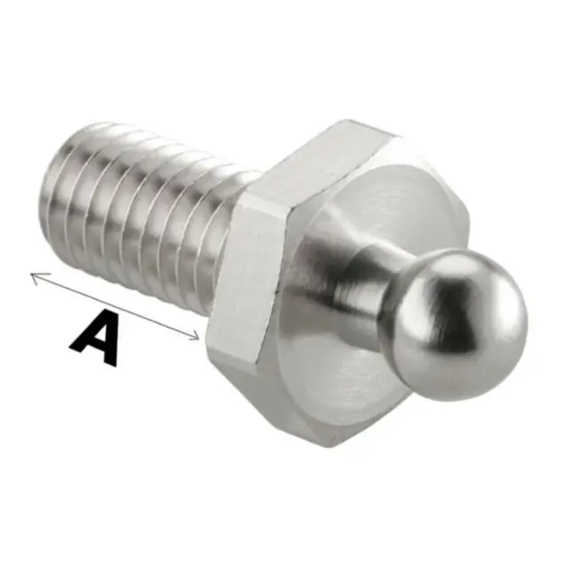 LOXX® kalesjeknapp - Han (skrog) Maskingjenger L: 10mm - 5pk 