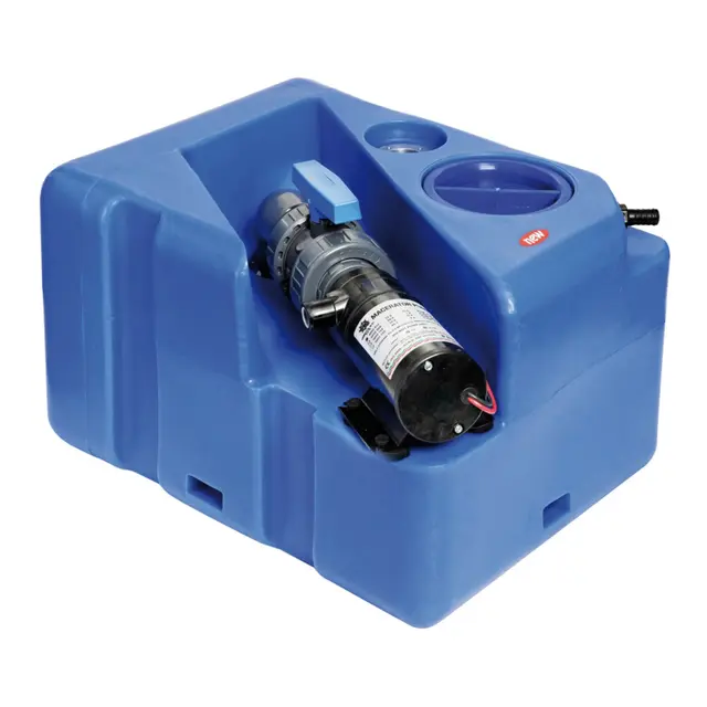 OSCULATI Svart septikktank Med kvernpumpe - 40 liter - 12V 