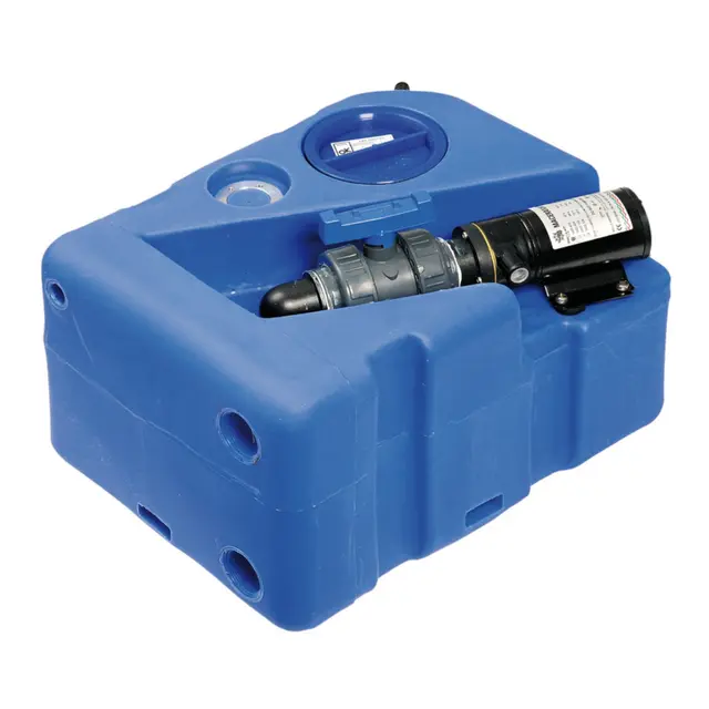 OSCULATI Svart septikktank Med kvernpumpe - 40 liter - 12V 