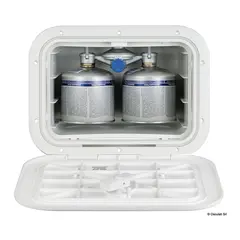 OSCULATI Skap for to gassbokser Med innebyg regulator og ventil