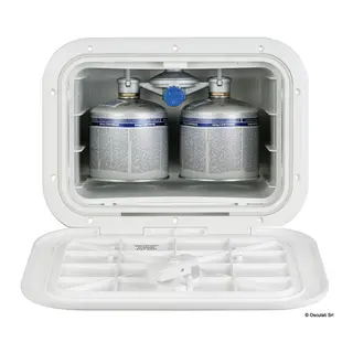 OSCULATI Skap for to gassbokser Med innebyg regulator og ventil