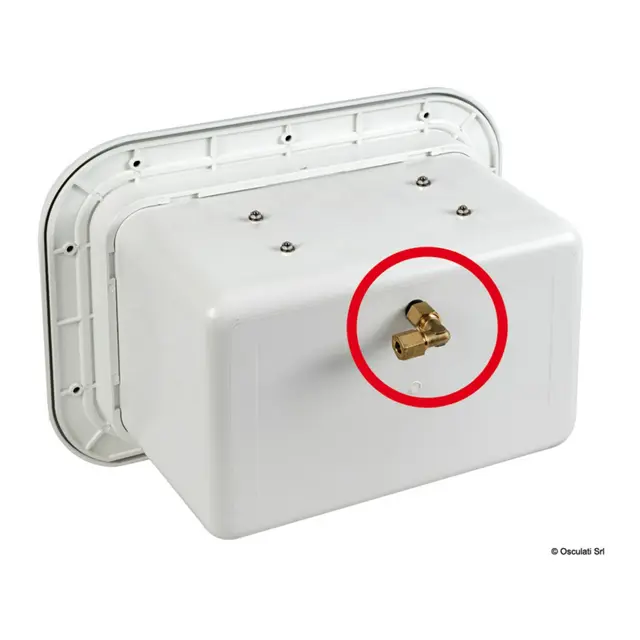 OSCULATI Skap for to gassbokser Med innebyg regulator og ventil 