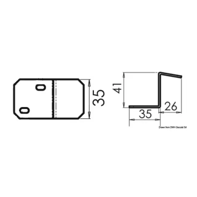 OSCULATI Tankfesteplate Feste brakett for septikktank 