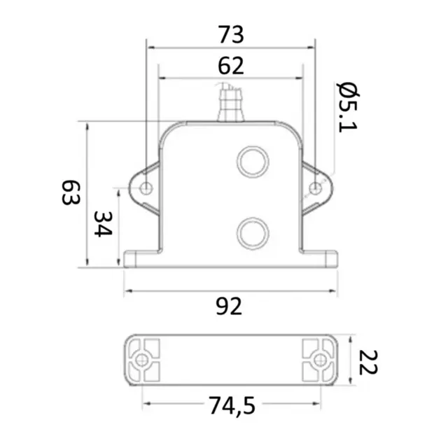 SEAFLO Automatisk bryter - lensepumper Nivåbryter for lensepumper - sensor 