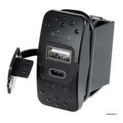 OSCULATI USB A+C bryter 12V/24V
