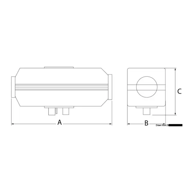 AUTOTERM Dieselvarmer 2kW - 12V Luftvarmer - Inkl. monteringssett 