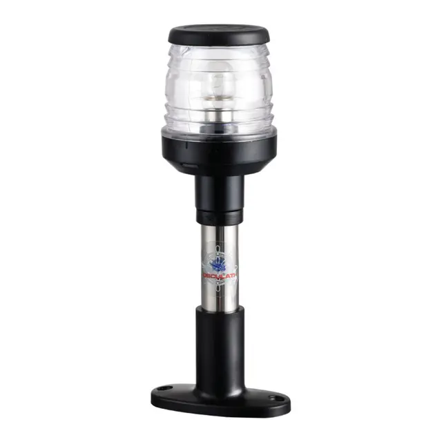 OSCULATI Compact SS lanterne på stang Sort, 20cm 