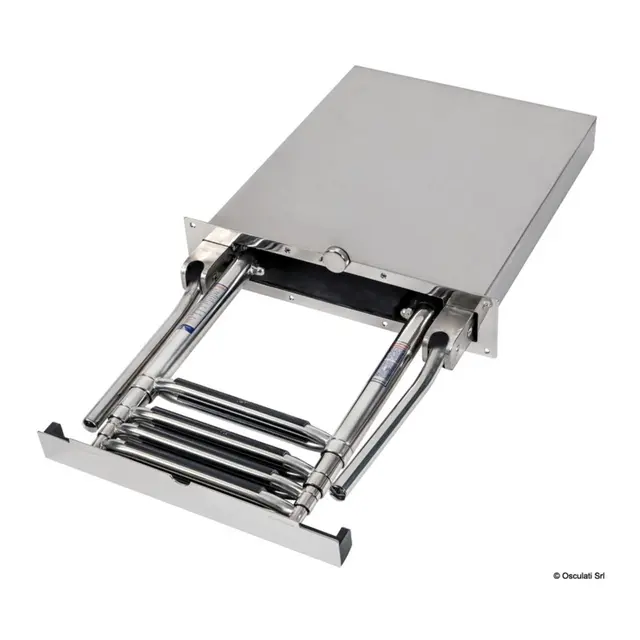 OSCULATI Easy Up syrefast teleskop stige Med håndtak og i kasse 