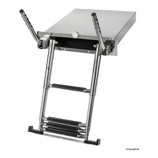 OSCULATI Easy Up syrefast teleskop stige Med håndtak og i kasse 