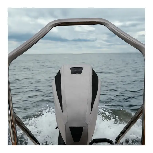 OCEANSOUTH Skreddersydd trekk HONDA BF75/80/90/100 4 syl 1,5L - Farge: Grå 