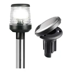 OSCULATI LED lanterne - avtagbar 100 cm - syrefast - sort plast base