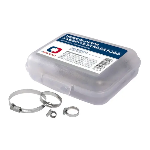 OSCULATI Boks med slangeklemmer 31 assorterte - 11 ulike størrelser 