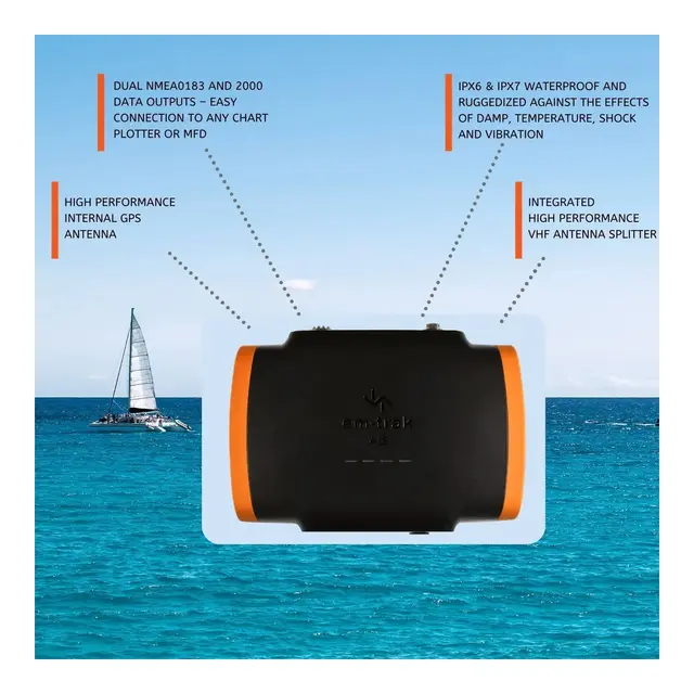 EM-TRAK B923 AIS Sender/Mottaker klasse B (2W) - NMEA2000 - Inkl splitter 