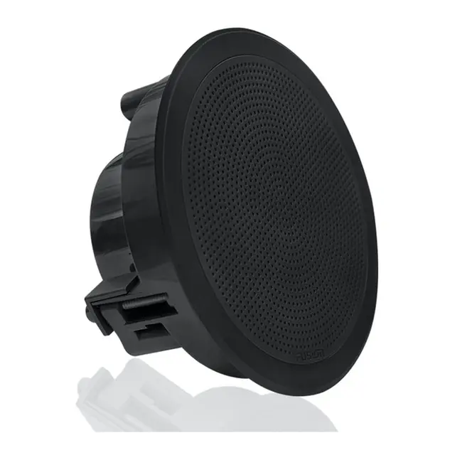 FUSION FM Series høyttalere, 7,7" 200 W rund lavprofil - sort (par) 