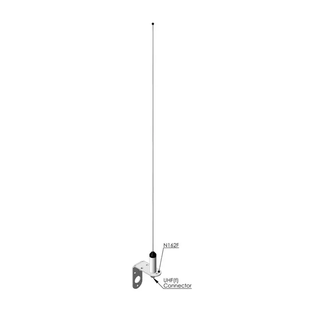 AC Antennas Celmar0-1 VHF stålpiskantenne 