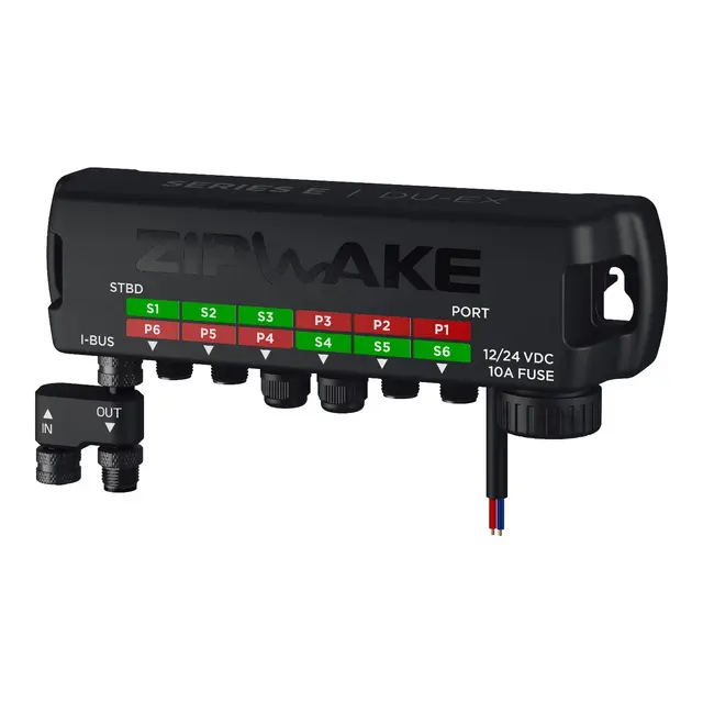 ZIPWAKE Series E Startpakke stabilisator 2×40 cm interceptorplan, Kontrollpanel + 