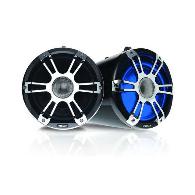 FUSION  Wake Tower høyttaler 8,8" 330W sort design, chrome sportsgrill 