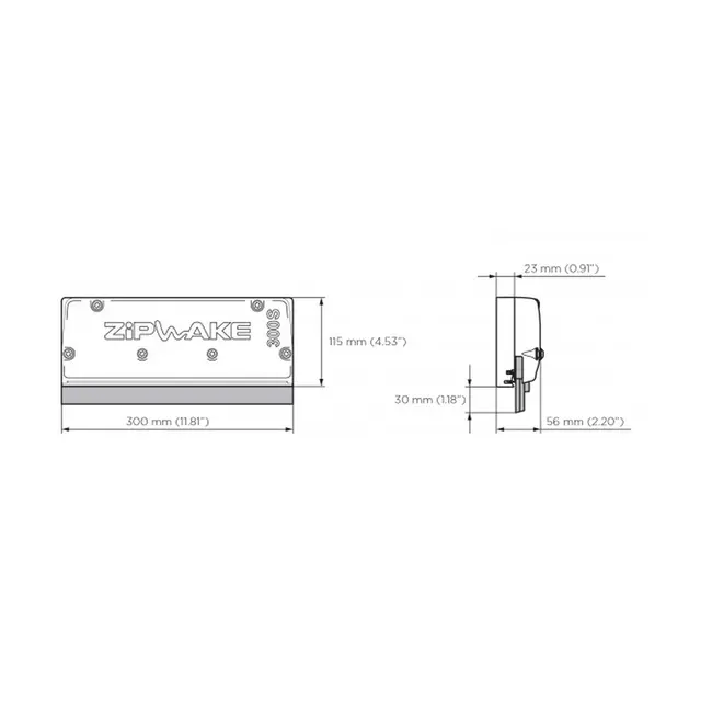 ZIPWAKE IT300-S Ekstra stabilisator 30cm lengde - inkl. 3m kabel - 1stk 