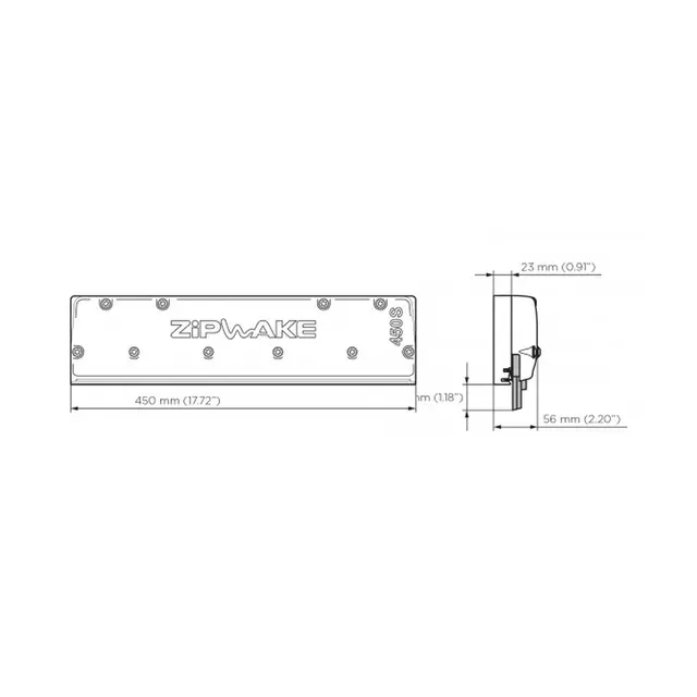 ZIPWAKE IT450-S Ekstra stabilisator 45cm lengde - inkl. 3m kabel - 1stk 