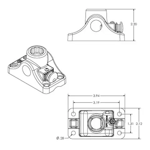 RAM Brakett: Skott/flat overflate base Bulkhead/Flat Surface Bas 