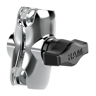 RAM Brakettdel: Arm kort - 61,9 mm Chrom for B-sokkel