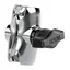 RAM Brakettdel: Arm kort - 61,9 mm Chrom for B-sokkel