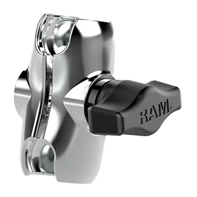 RAM Brakettdel: Arm kort - 61,9 mm Chrom for B-sokkel 