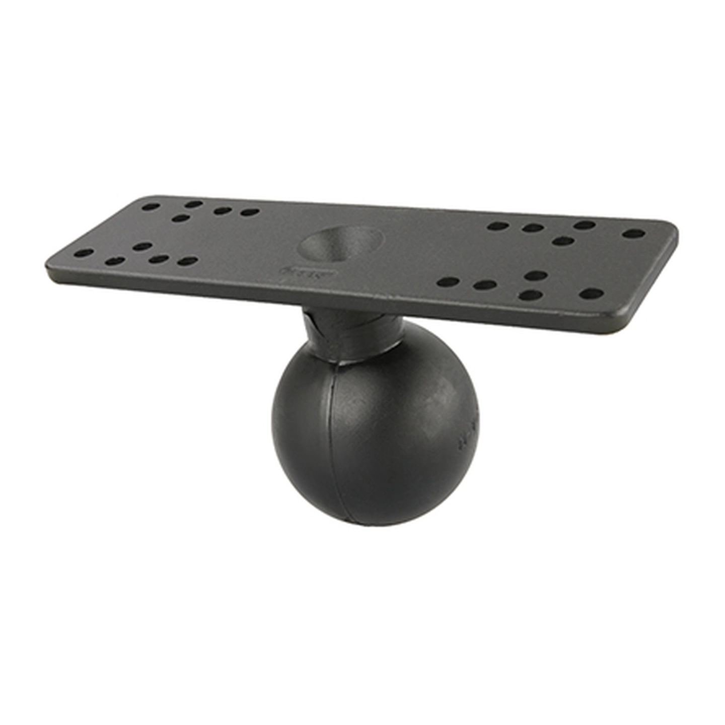 RAM Brakettdel for elektronikk - holder D kule - 16 x 6 cm - forborret hull