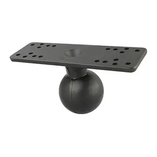 RAM Brakettdel for elektronikk - holder D kule - 16 x 6 cm - forborret hull