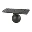 RAM Brakettdel for elektronikk - holder D kule - 16 x 6 cm - forborret hull
