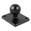 RAM Brakettdel: Base firkantet 51 x 43mm B-kule