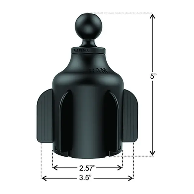 RAM Brakettdel: Base for koppholder B-Kule (dia koppholder 65-89mm) 