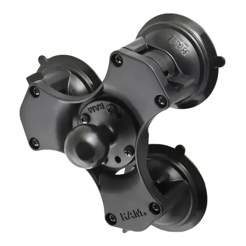 RAM MOUNTS Twist-lock suge C-base Trippel sugekopp kulebase
