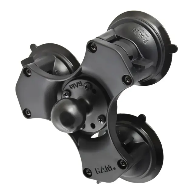 RAM MOUNTS Twist-lock suge C-base Trippel sugekopp kulebase 