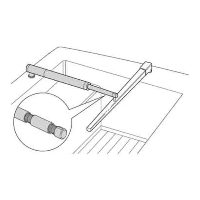 RAYMARINE Styrearm, forlengerstag Lengde: 153 mm 