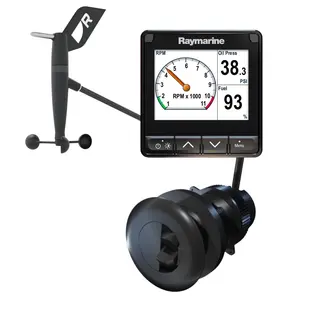RAYMARINE i70s System - RSW og DST810 kablet vind, DST810 og I70 multidisplay