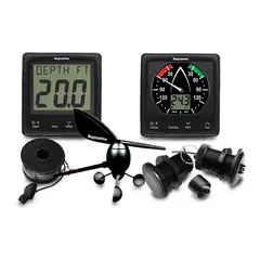 RAYMARINE i50 Tridata &amp; i60 vind pakke Med givere for vind, fart og dybde